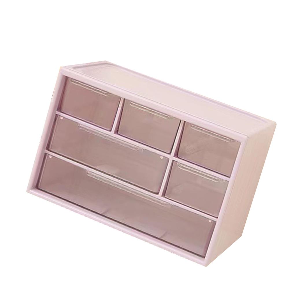 Desktop Storage Box Plastic Space Saving Large Capacity Desktop Drawer   for Dressing Table   School