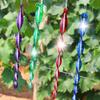 10pcs 360 Degree Rotation Bird Repellent Rods Reflective Wind Spiral Waterproof Bird Repeller Plastic 30CM Length