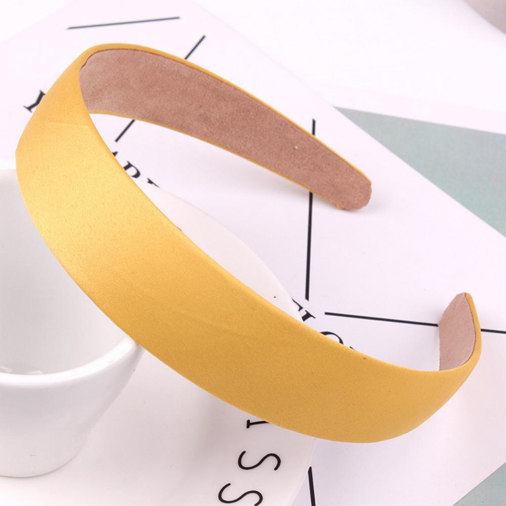 Solid Wide Hairbands For Women Girls Satin Hair Bands Fashion Headband Hair Hoop for Korean Hair Accessories Gift