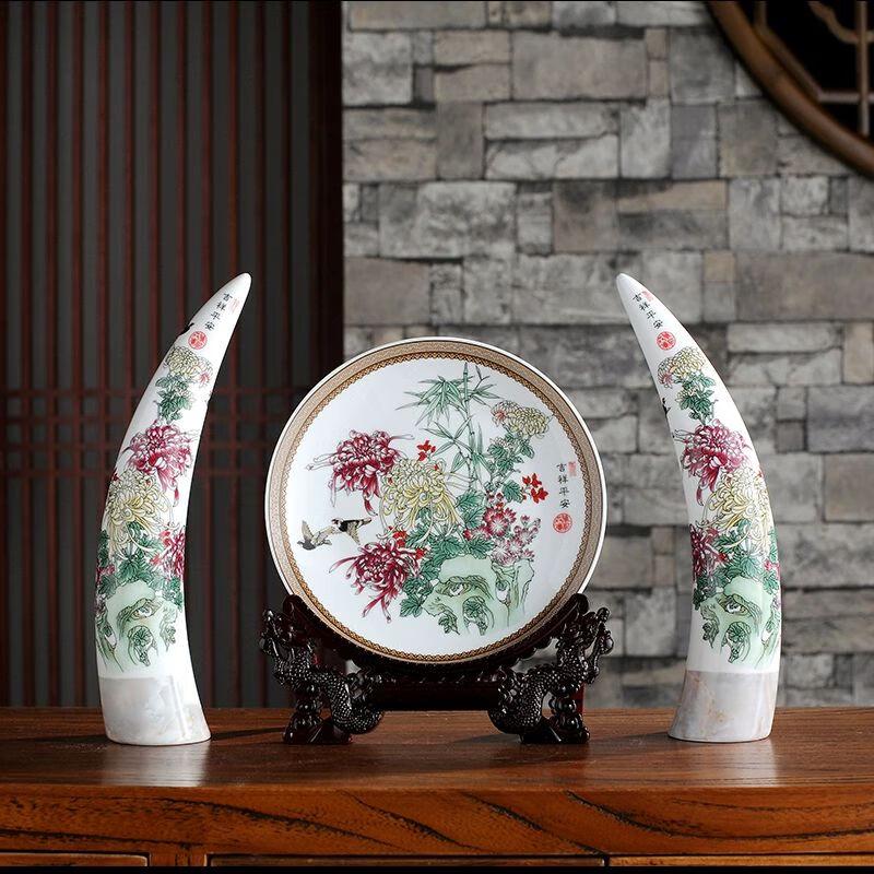 

Jingdezhen Ivory European Ceramic Decor Set