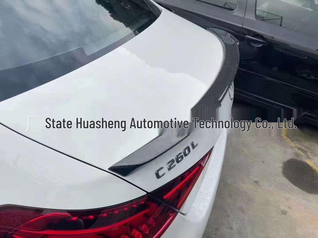 Mercedes-Benz C-Class W206 FD Style Carbon Fiber Rear Spoiler for C260/C200 Four-Door