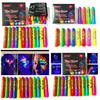 12pcs Noctilucent Human Body Painting Crayon Makeup Pigment For Halloween Costume Parties