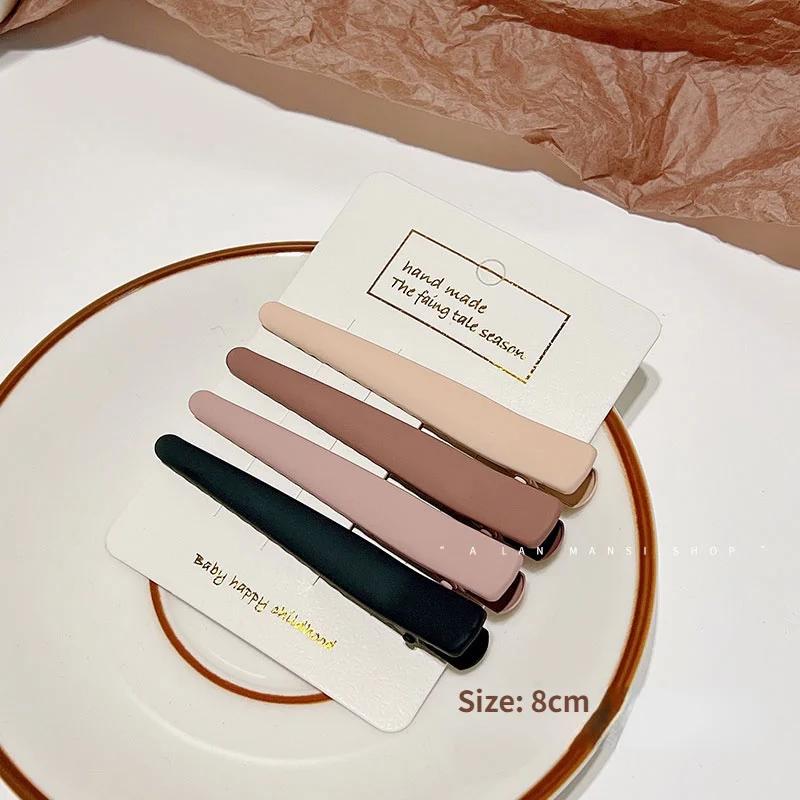 3/4 Pcs/Set New Women Girks Vintage Frosted Geometry Ornamentr Hair Clips Adult Lovely Alloy Hairpins Female Hair Accessories