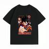 Dragon Ball Z Goku Multiple Forms Print T-Shirt Casual Short Sleeve Cotton Anime Streetwear Unisex's T-Shirt