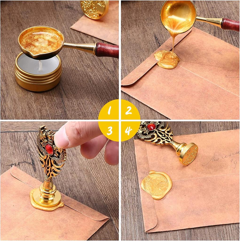 Calligraphy Kit Seal Wax Pen Ink