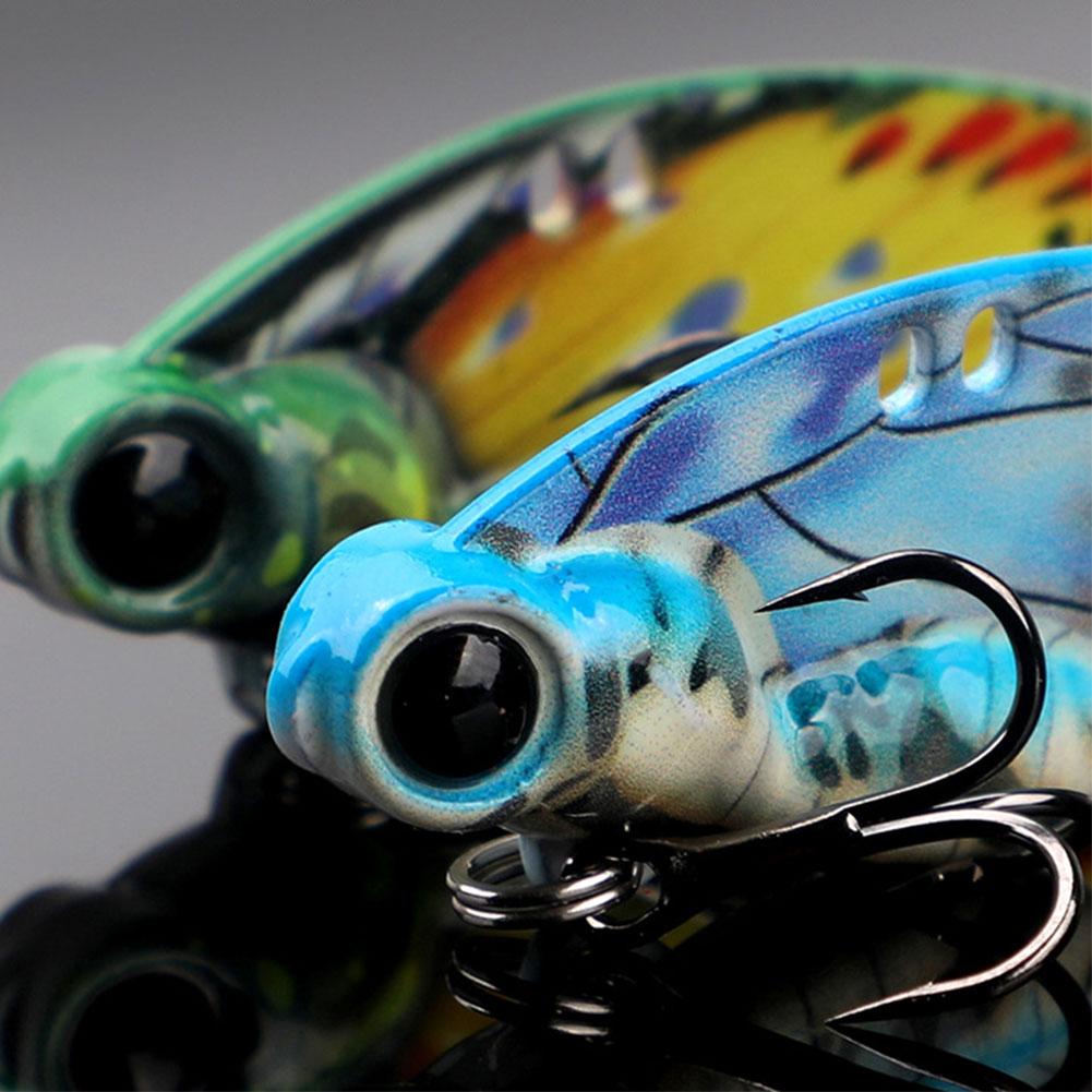 Vibration Spoon Bait 15g/5.5cm Bass Fishing Lure Butterfly Metal VIB Bait Hard Bait for Bass Pike Trout Pesca