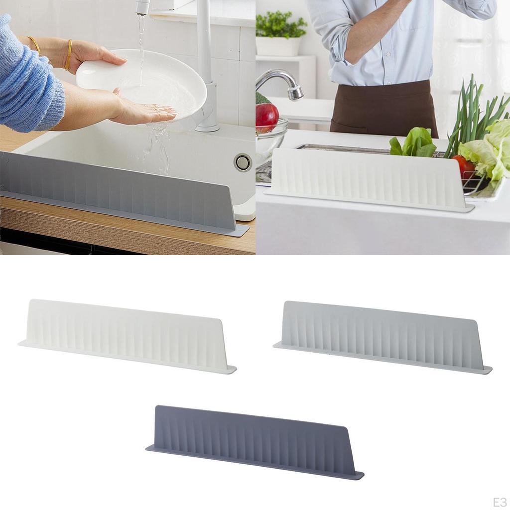 Kitchen Sink Water Splash Guard, Multifunctional for Island Accessories,