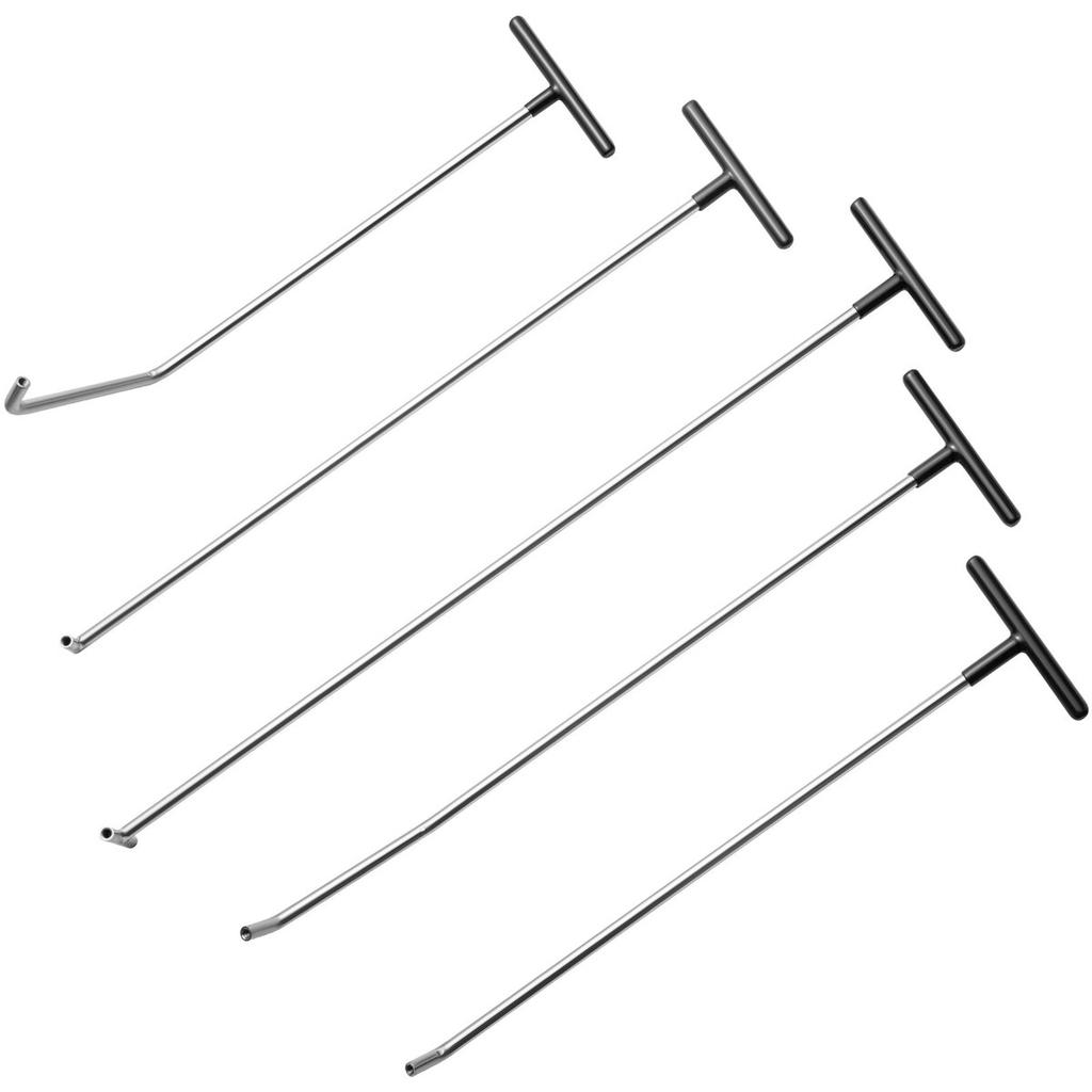 Rods Dent Removal Kit, 13 Pcs Paintless Dent Repair Tool, 5 Pcs Stainless Steel Dent Rods, 8 Pcs Tapper Heads, Professional Hail Dent Removal Tool for