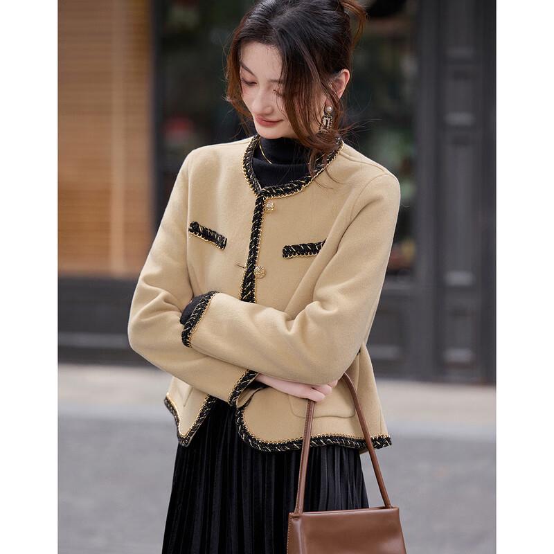 

Women s Elegant Short Wool Coat XL