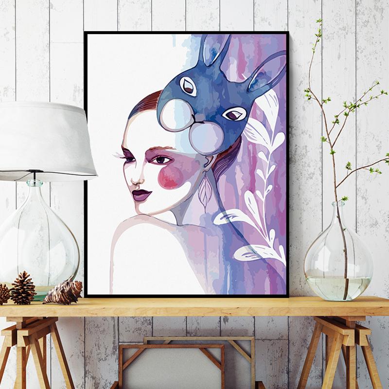 

Романтический девичий стиль, картина, скандинавский плакат с принтом, настенное искусство для гостиной, комнаты для девочек, Familia Cuadros Decoracion, Affiche Salon