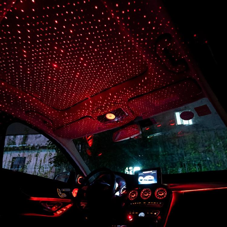 Star Light Projector Car Ceiling Interior Roof Lights USB Night Light Decoration