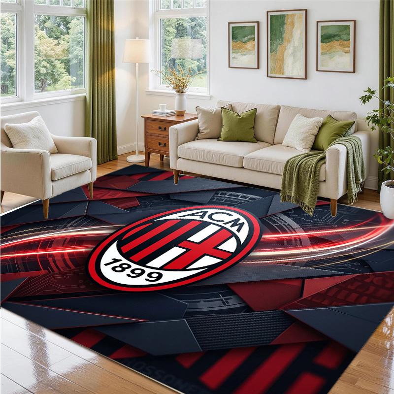AC Milan Design Crystal Velvet Rug Soft Decorative Mat for Bedroom Entrance