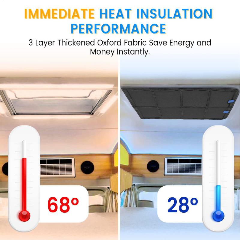 RV Door Window Cover Magnetic Trailer Privacy Protection Windproof RV Window Shade Privacy Cover For Van Trailer Truck Camping