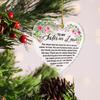 Sister in Law Ornament Gifts, Sister in Law Birthday Wedding Christmas Keepsake Gifts for Sister in Law Acrylic Heart Hanging Ornament Gifts, Sister
