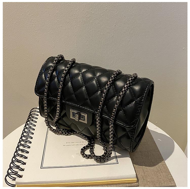 Bag Women's 2025 New Time-grade Texture Niche Women's Small Bag Diamond Chain Bag Single Shoulder Messenger Bag