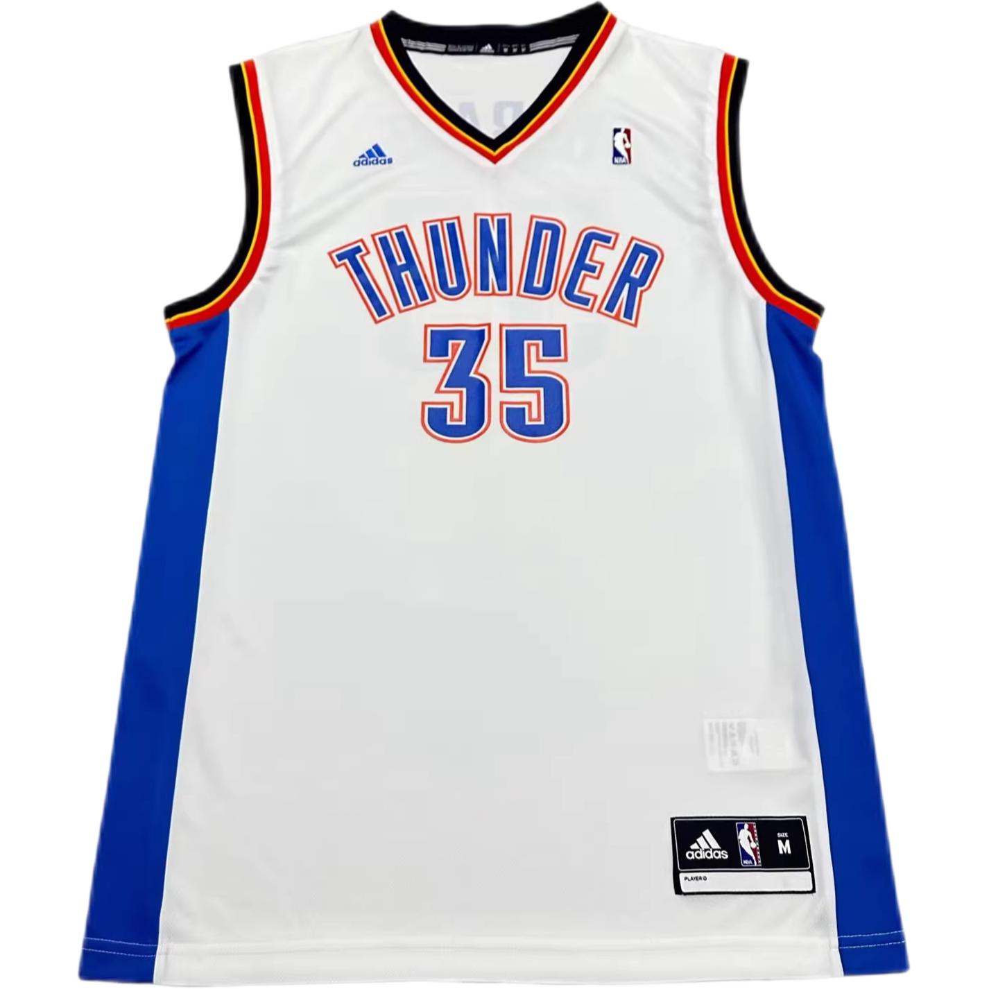 

Adidas X NBA Collaboration Oklahoma City Thunder Durant Fashion Comfortable Soft Skin-Friendly Basketball Jersey Unisex jersey White 7818A-3CS-AEB1104 S