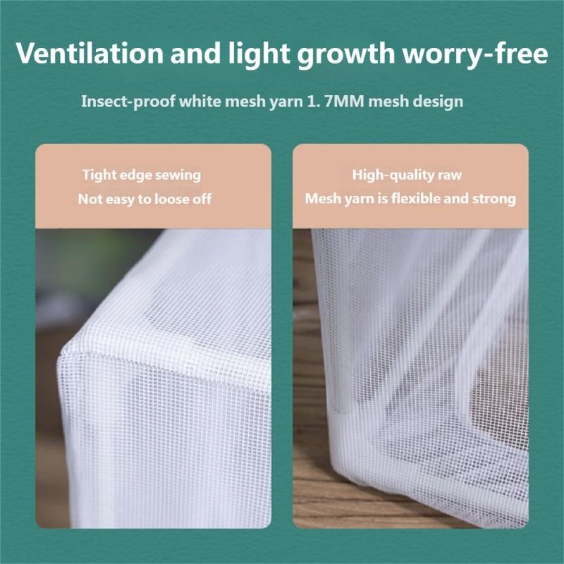 Small Greenhouses Shelter For Vegetables Herbs Shrubs Durability PVC Materials Easyly Setups Foldable