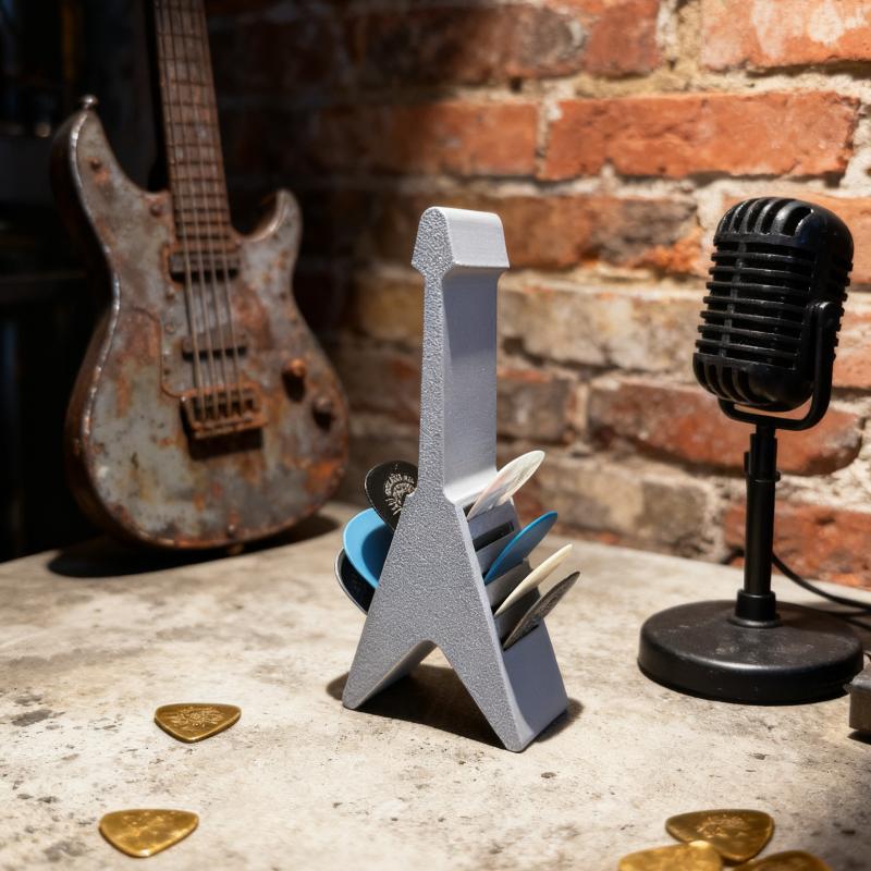 3D Printed Guitar Picks Holder Box Organizer Display Case Guitar Pick Storage Box Portable Design Storage Solution