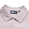 Fila White Fashion Simple Trendy Casual Versatile Comfortable Loose Woven Short Sleeve Dress Women dresses Lotus-Gray-Pink F11W623314FPK