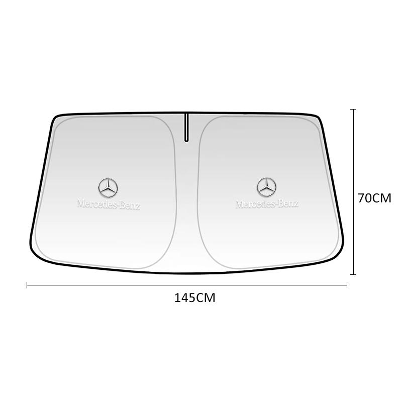 Mercedes Benz Car Windshield Sunshade Accessories For Mercedes Benz AMG W203 W206 W220 W205 W211 W212 W201 W168 W169 GLA GLB GLC BM1