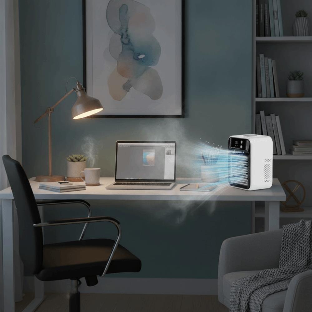 Ultrasonic Atomization Portable Air Conditioner Mute Operation USB Air Cooler Portable Cooling