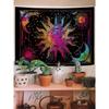 1Pc Colorful Sun Moon Star Pattern Tapestry 1 Pc Background Cloth Decorative Hanging Cloth Wall Cloth Layout Tapestry