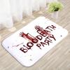 Non Slip Halloween Blood Footprint Doormat Water-absorbent Rectangle Blood Stain Floor Mat Quick Dry Carpet Haunted House