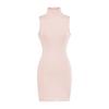 Elegant European & American French High Neck Sleeveless Dress - Waist-Cinching Tight Base Layer, Hip-Hugging Long Design for Spring/Summer
