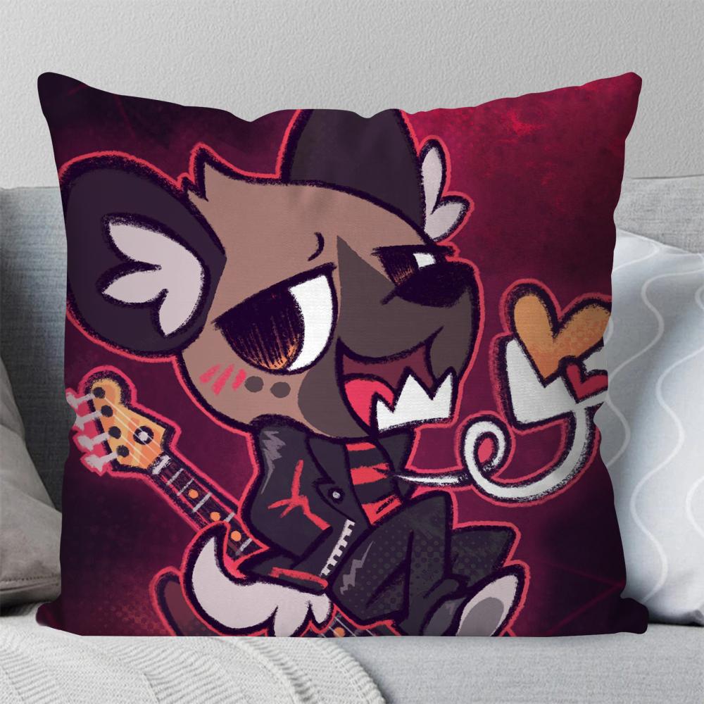 Cartoon Cute A-Aggretsuko Pillow Case Square Pillow Bedroom Sofa Leisure Comfort Cushion Car Living Room Home Decoration 40X40