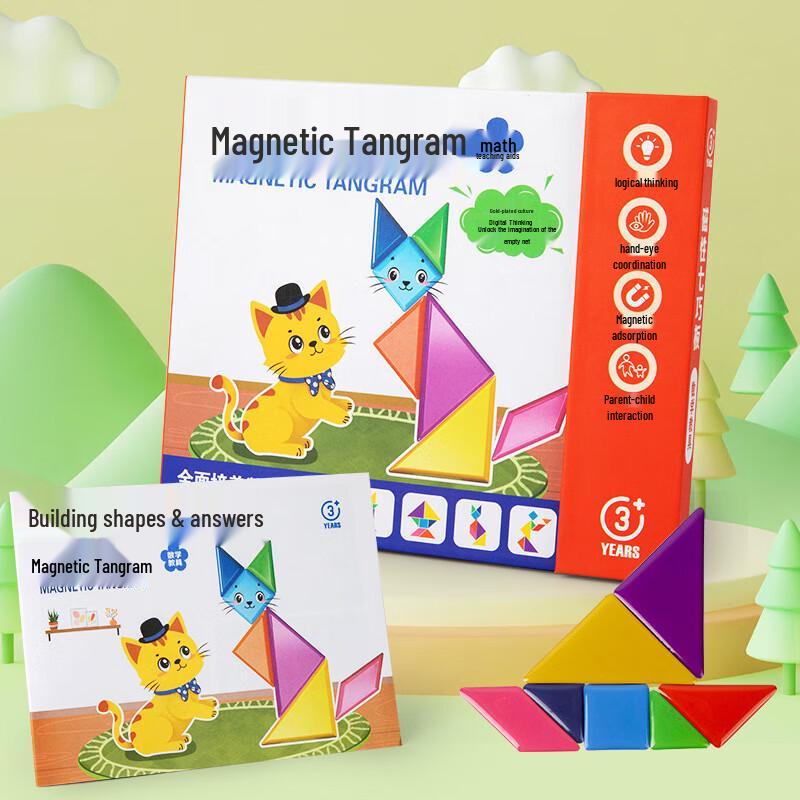 Bruqi Magnetic Tangram Educational Puzzle