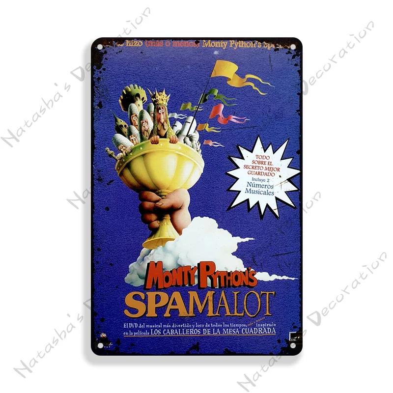 1975 British Comedy Film Monty Python and the Holy Grail Metal Tin Sign Retro Metal Signs Wall Plate Home Bar Club Metal Plaque