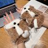 Cute Plush Half Finger Cartoon Puppy Girl Plush Dew Finger Flip