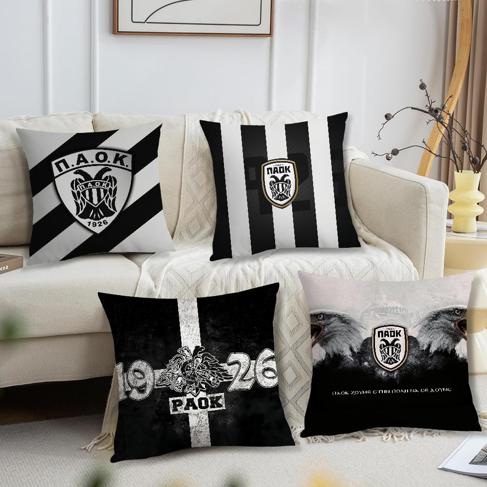 Piłka nożna T-Saloniki P-Paok Poszewka na poduszkę Pokój dzienny Wezgłowie Biuro Poduszka Sypialnia Poduszka Sofa Poduszka na drzemkę
