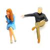 Decorative Resin Miniature People Models 1:64 Size Sitting Figure Sculpture Suitable for DIY Projects & Family Activity