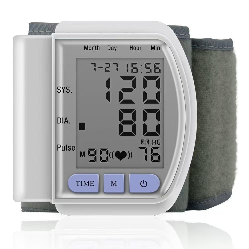 Cross-Border Wrist Blood Pressure Monitor: Fully Automatic, High-Precision, Medical-Grade with Backlight Display.