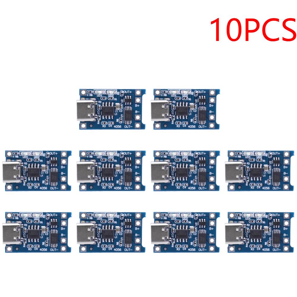 1-10pcs Type-c Micro / TYPE C 5V 1A 18650 TP405~ Lithium Battery Charger Module Charging Board With Protection Dual Functions 1A