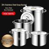 EFULLOT 304 Edelstahl 35L Suppentopf mit Deckel