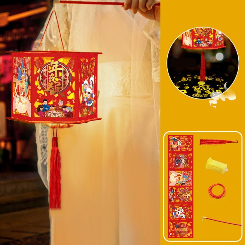 Cartoon Portable Lantern Chinese Style LED Light Lantern Spring Festival