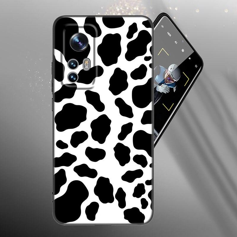 Black And White Dalmatian Cow Zebra Texture Case For Xiaomi Mi 10T 11i 11T Note 10 11 Lite NE POCO F3 M3 X3 GT NFC M4 X4 Pro 5G