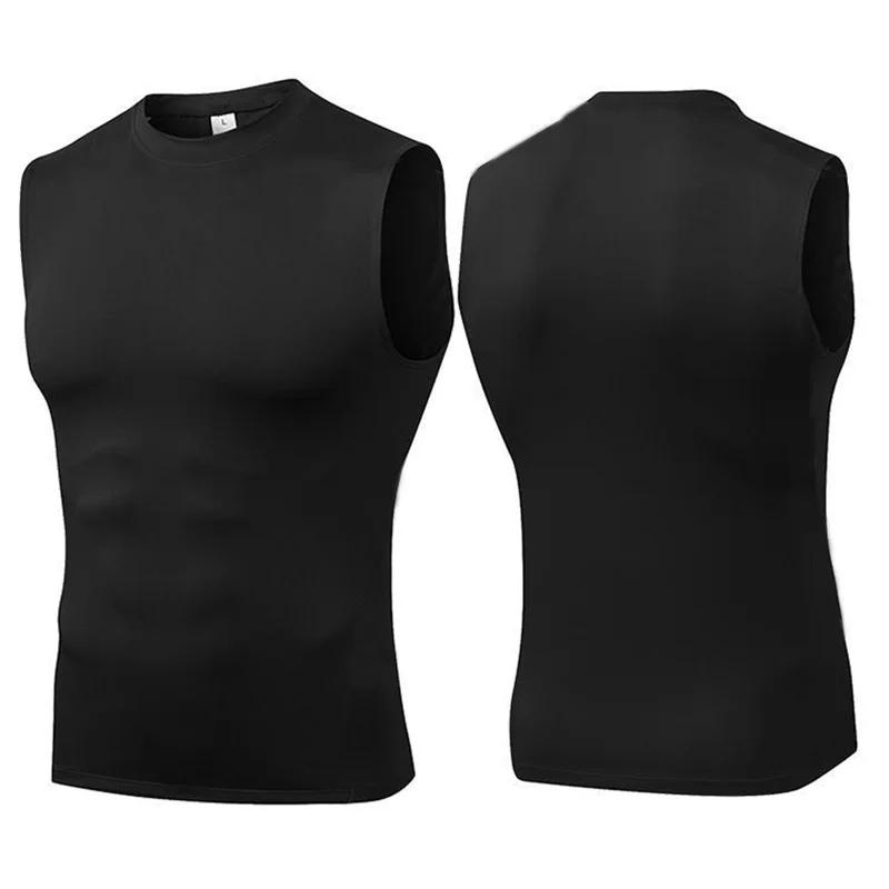 

Мужская компрессионная майка-борцовка Muscleguys для зала, без рукавов, быстросохнущая, с принтом, спортивная одежда, мужской фитнес, бодибилдинг, жилет для тренировок, майка для мышц XXL чёрный