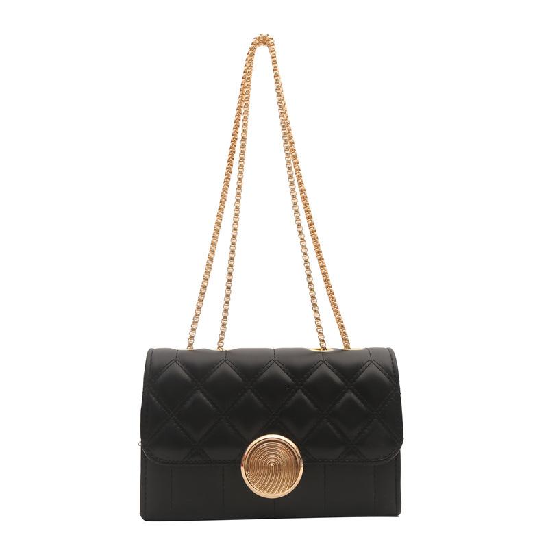 New Small Fragrance Style Bag for Women Fashion Trendy Texture Diamond Chain Small Square Bag Simple Crossbody Bag