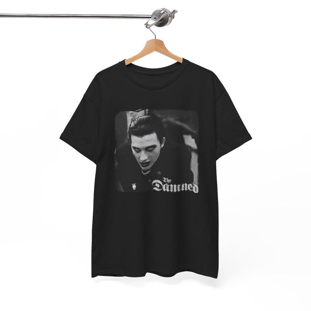 Dave Vanian Black T-Shirt, The Damned T-Shirt, Goth Rock Punk Band Unisex Tee