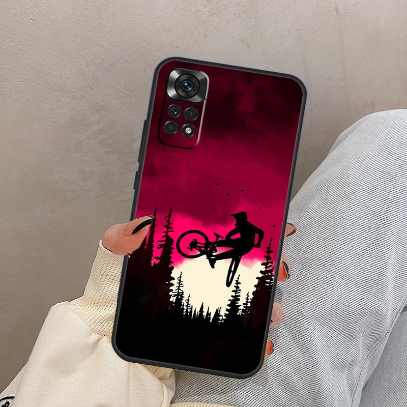 

MTB Mountain Bike Cycling Bicycle For Xiaomi Redmi Note 14 13 9 10 11 12 15 Pro Plus Case Cover For Redmi 15 C 13C 12C 10C 14C Redmi Note 14 5G