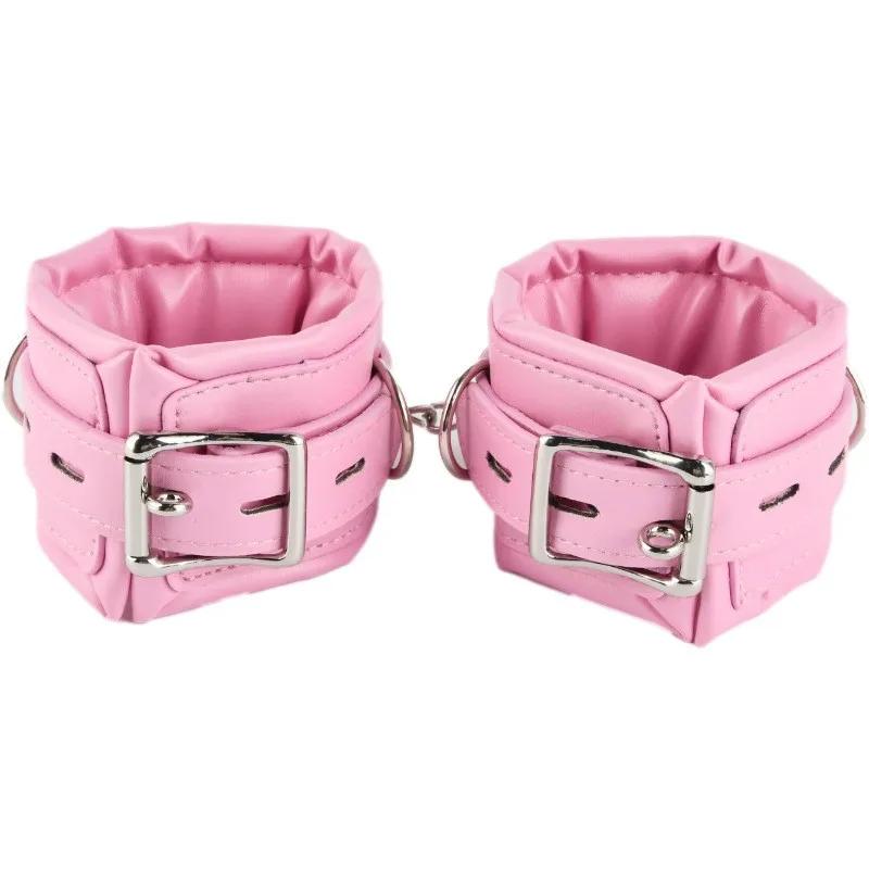 PU Leather Handcuffs Props for Couples Sex Binding Training Bracelets Adult Products BDSM Sex Games Sexy Toys