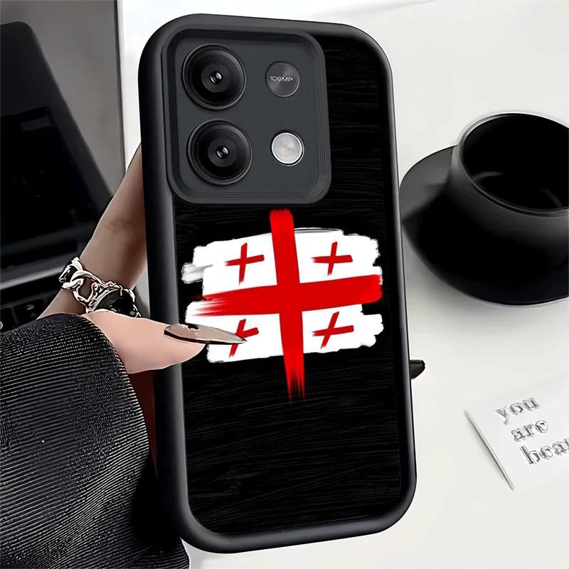 Phone Case for Xiaomi Redmi Note 15 14 13 Pro Plus Georgia Passport Flag Shell 12S 11 11S 11T 5G 14S Soft Silicone Funda