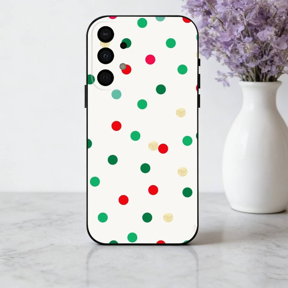 

P-Polka D-Dot A-Art Phone Case For Samsung Galaxy A73,A72,A71,A70,A53,A52,A51,Soft Silicone Black Cover Samsung a51 4g