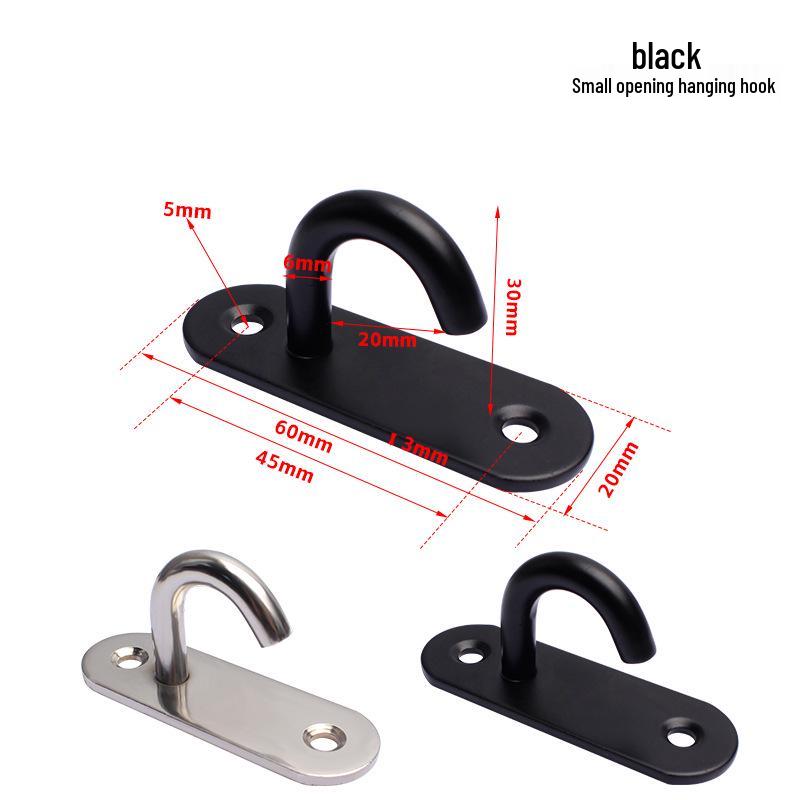 Black Stainless Steel Ceiling Mount Rotating Hook for Projector Screens