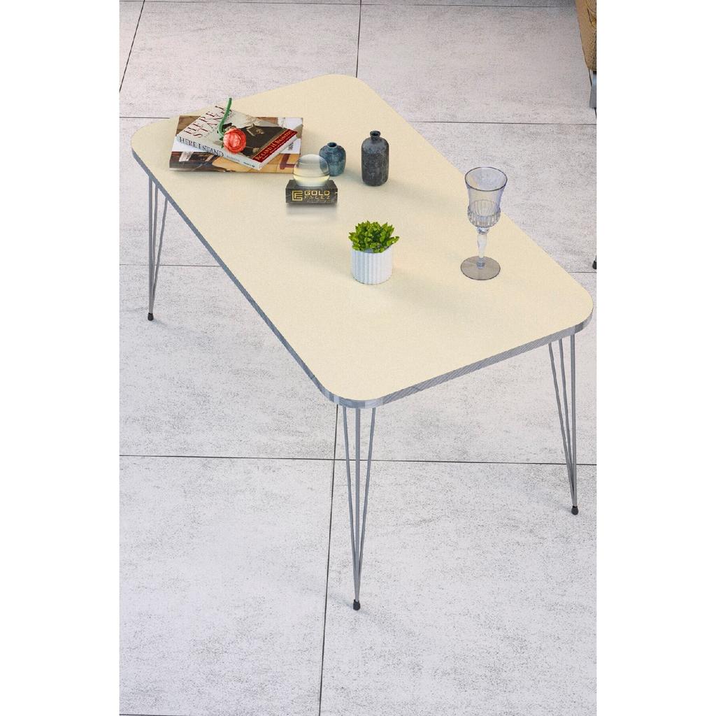 Coffee Table Square Silver Bendir Wire