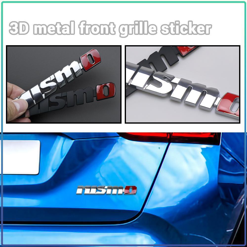 1Pc Metal Style Nismo Emblem Car Front Grille Trunk Decal Styling Accessories For Nissan Qashqai X J10 J11 Trail Tiida Juke Teana Pulsar Altima