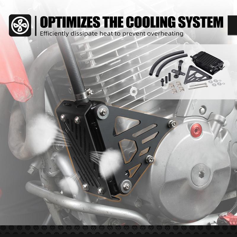 NICECNC XR 650L 650 L 93-25 Oil Cooler Motorcycle Accessories Black For Honda XR650L 1993-2025 2024 2023 2022 2021 2020 2019